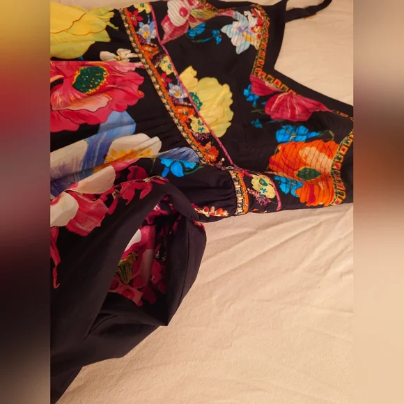 NWOT Stunning Camilla "Away With the Fairies" Floral Maxi Dress M Embellished - Picture 14 of 17